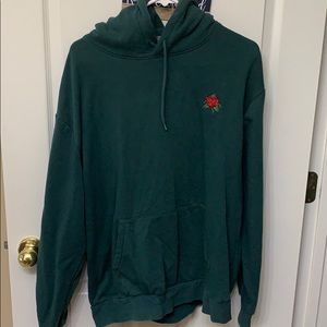 Green  Cotton Hoodie